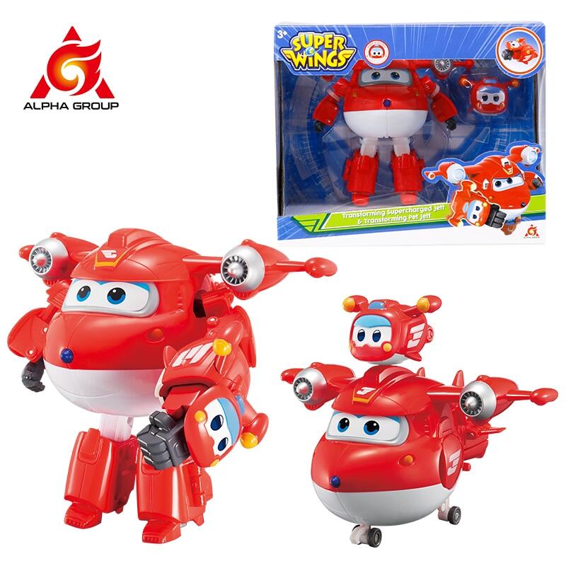 Super Wings 5 Inches Transforming Supercharged Paul & Mini Magnetic ...