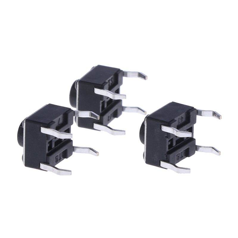 bo HITN 20pcs Mini Micro Momentary Tactile Push Button Switch 6*6*5mm 4 pin ON/OFF