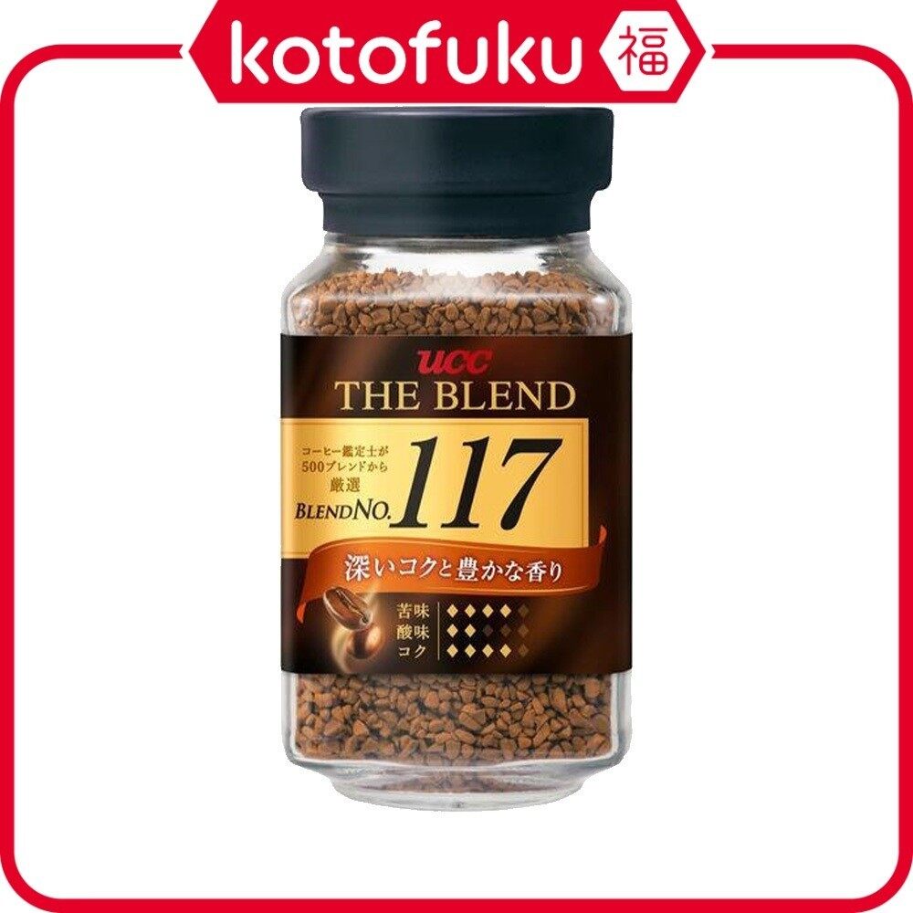 UCC The Blend 117 Instant Coffee Bottle 90g Dark Roast Sugar Free 