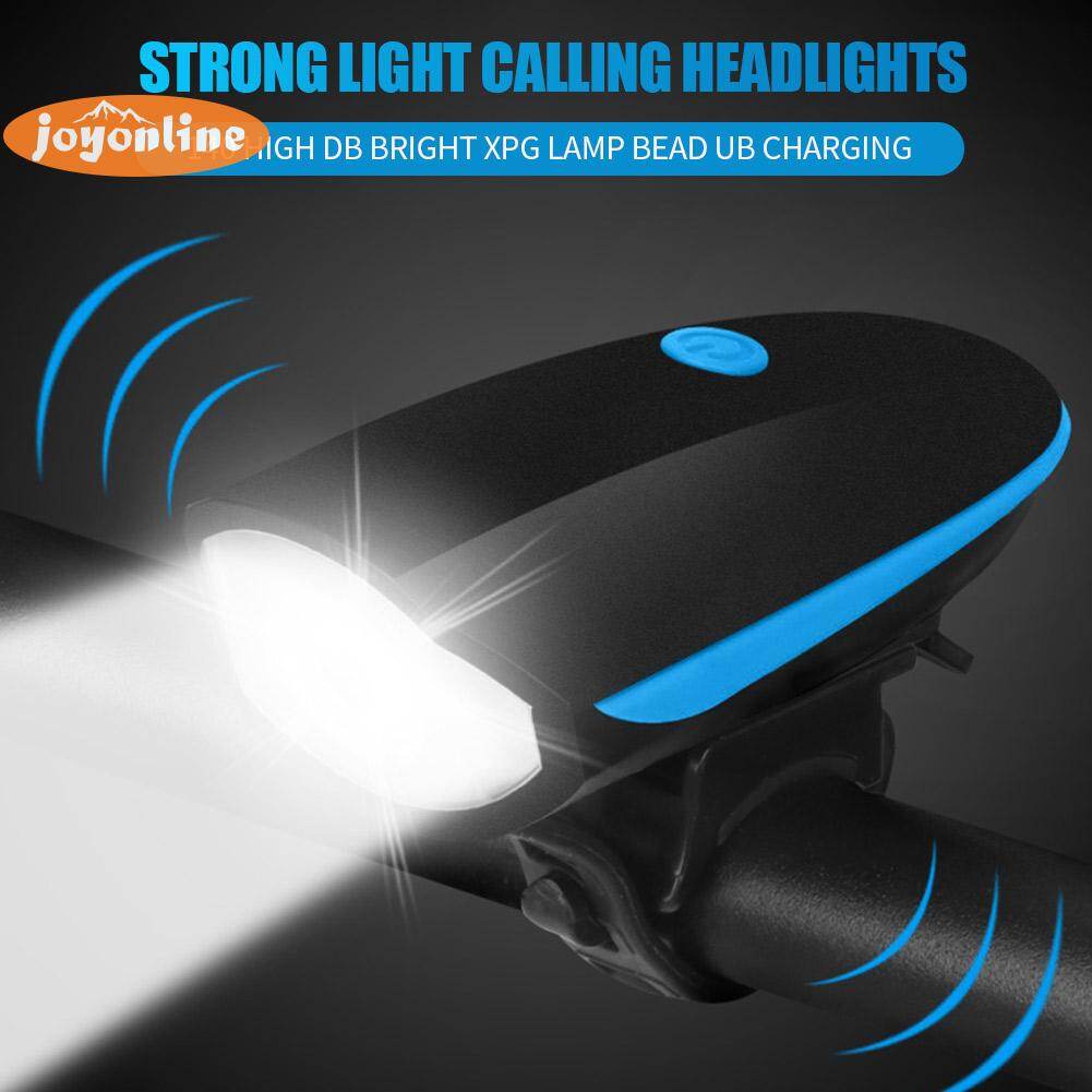 Rechargeable MTB Bicycle Waterproof 3W 240LM XPG LED Headlight with Horn