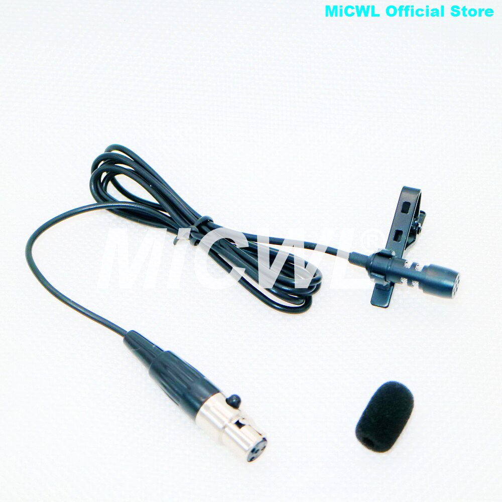 Lapel Lavalier Microphone Tie Clip Lapel Mic For Shure Sennheiser AKG Samson WL185 Mic