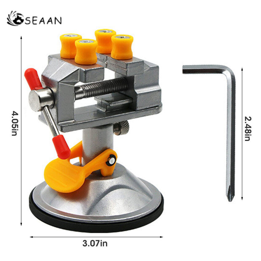 Ê Tô Bàn Kìm Kẹp Bàn Làm Việc Gia Đình Vít Hàm Điều Chỉnh Được Dụng Cụ Cố Định Vị Trí Nhanh Xoay 360 Độ