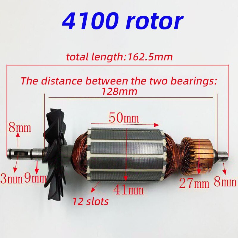 【’、 220-240v 4100nh for makita marble machine rotor for dongcheng z1e-ff-110 rotor 4100nh cutting machine accessories