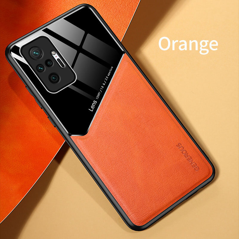 ROAZIC Dành Cho Xiaomi Redmi Note 10 Note 10 Pro Note 10 Pro Max Note 9 Note 9S Note 9 Pro Ốp Điện Thoại Vỏ Thủy Tinh Từ Tính Kết Cấu Da, Ốp Lưng Chống Sốc Cạnh Mềm