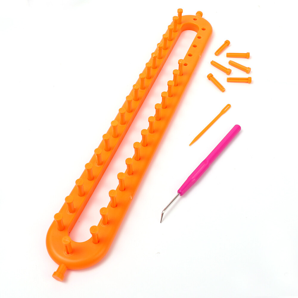1 Set Rectangle DIY Knitting Loom Scarf Sweater Hat Shawl Stitching Knit Handmade Craft Weaving Braiding Tool