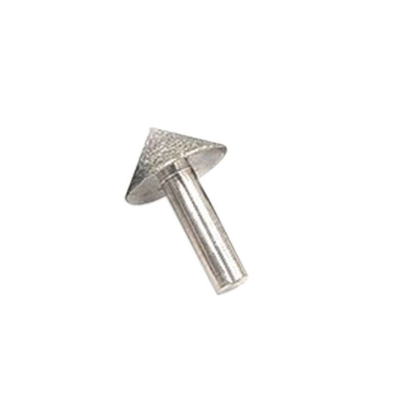 Electroplated Diamond 20-50mm Cone Chamfer Grinding Head Stone Glass Chamfering Head Sanding Tool Accessories