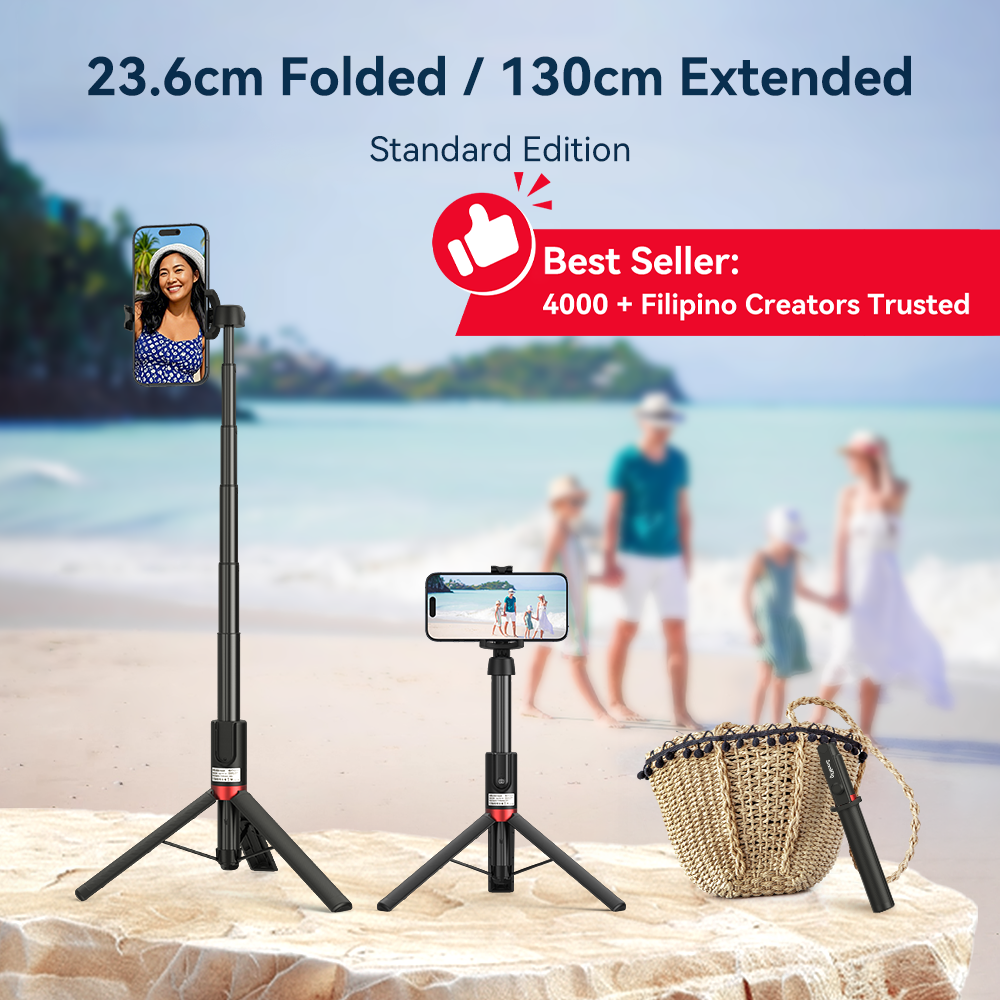 SmallRig Chân Máy Ảnh Tự Sướng Pro/Standard Edition | Kéo Dài 130cm + Điều Khiển Bluetooth | Gắn Mic/Đèn Chuyên Nghiệp | Gấp Gọn Cho Vlog/Live Stream 3375 / 4729