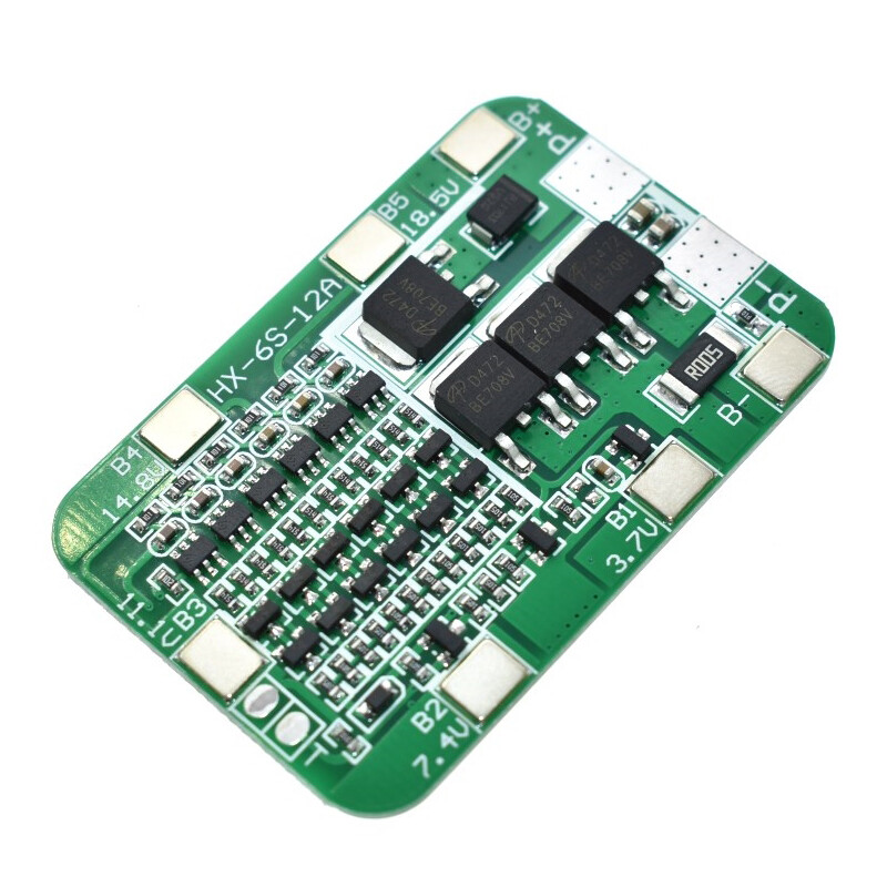 PCB BMS 6S 15A 24V protection board, suitable for 18650 lithium ion battery modules 6 DIY kits