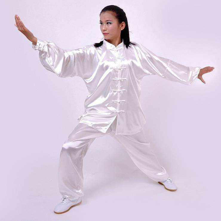 New Qigong Tai Chi Clothes Morning Practice Clothes Middle-aged and Elderly Clothes Sword Practice Clothing Martial Arts Practice Clothes Women's Handmade Tai Chi Clothes