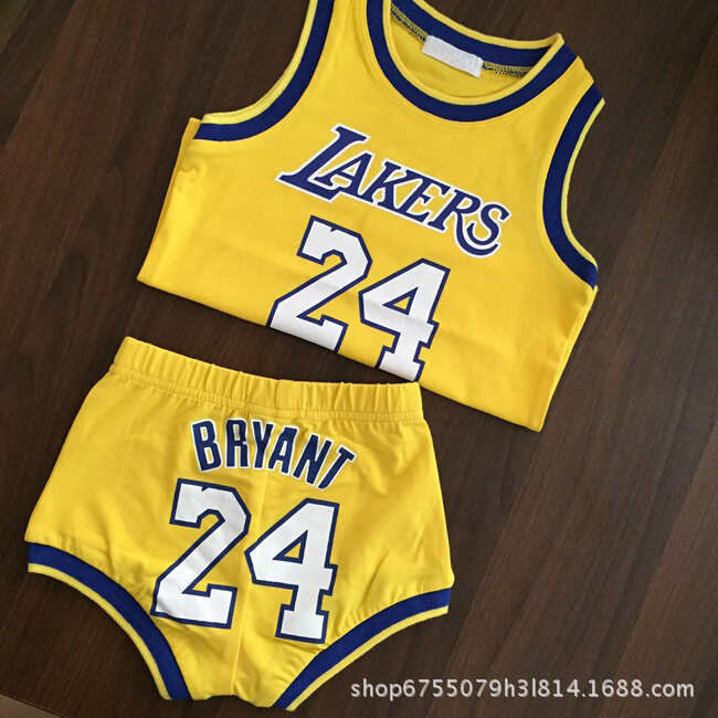 Kobe Bean Bryant 24 Basketball Tops Jerseys Training Suit Sport Vest Shorts Sets 