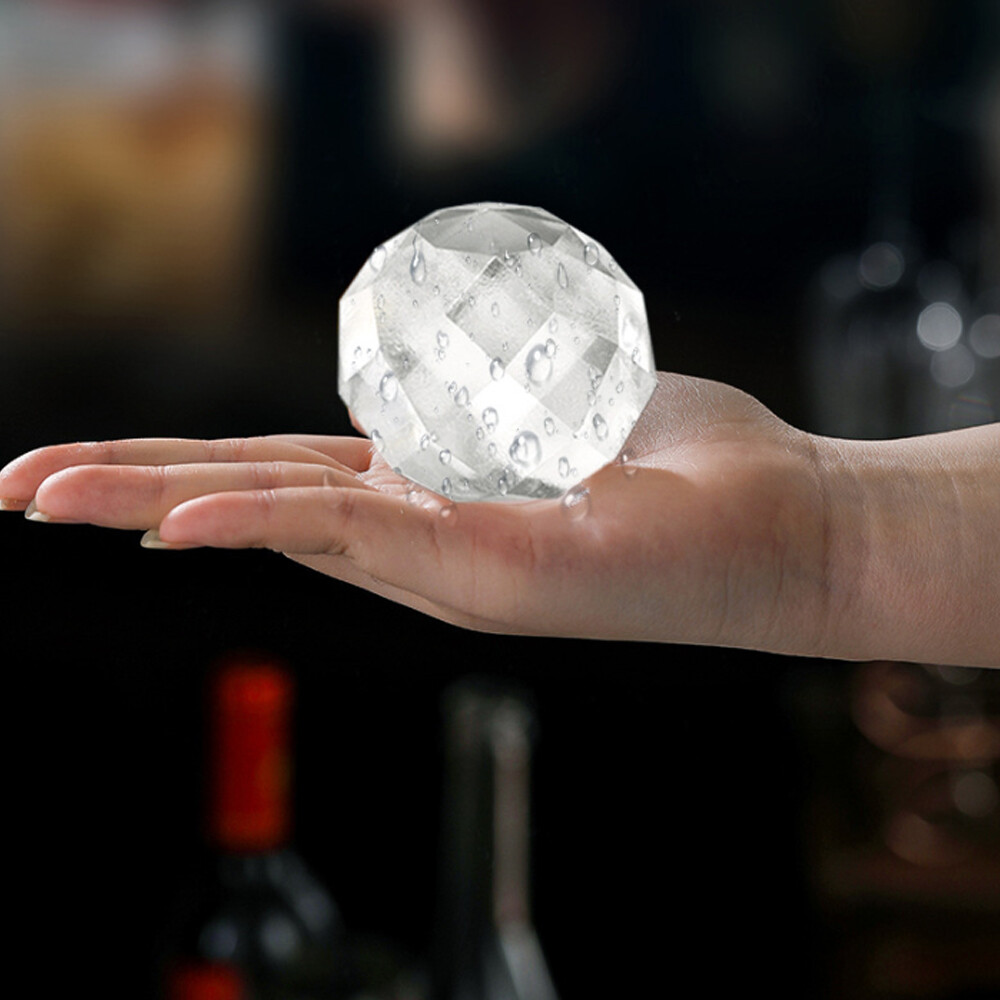 Round Ice Ball Mold Plastic Ice Cream Mold Whiskey Ice Cube Tray Bar Kitchen Tools