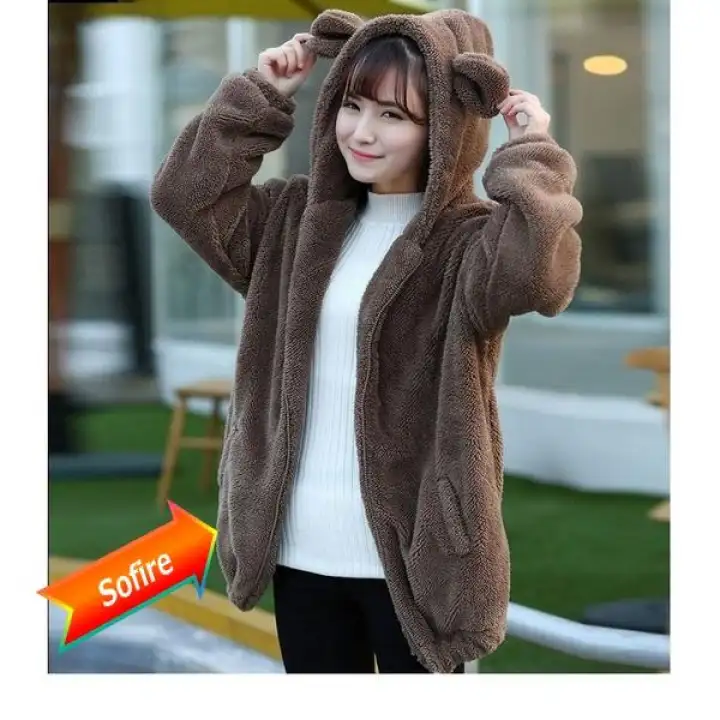 fluffy bear sweater