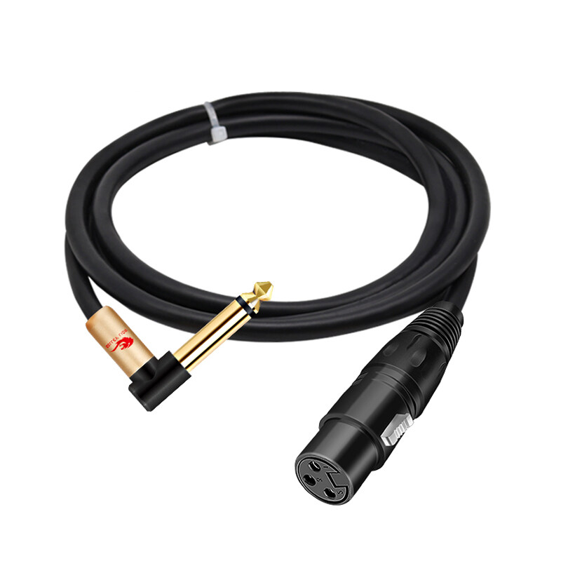 GOLLEY LION Female XLR to 1/4 (6.35mm) TS Mono Jack Unbalanced