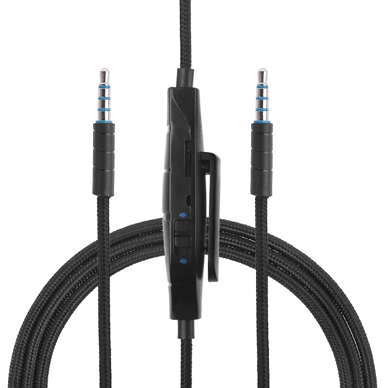 3.5mm Earphone Audio Cable with Inline Control for G633 G933 Gaming Headset Headphone