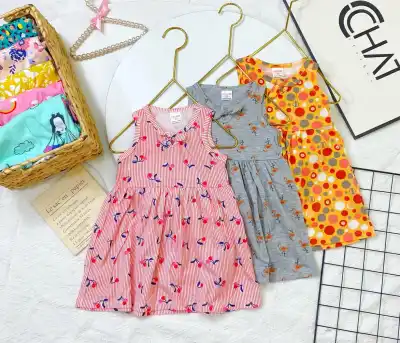 100% Cotton Baby girl dress (6M-5Y) sleeveless kids cotton fashion dress, Baju Budak Perempuan skirt Kanak-Kanak part 2
