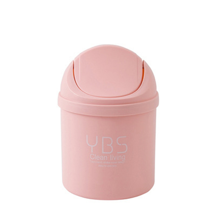 Table trash can Mini Small Waste Bins Desktop Garbage Basket Home Table Office Supplies Plastic Dustbins Sundries Barrel Box