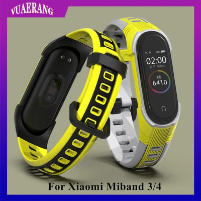 VUAERANG Mi Band Strap New Style For Mi Band 4/3 Sport Silicone Double Color Bracelet for Mi Band Smart Watch Bracelet