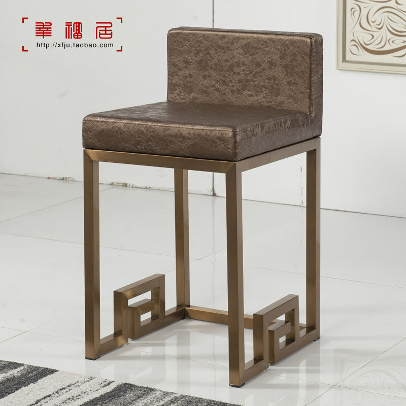 Stainless steel front desk chair, home chair, jewelry chair, jewelry