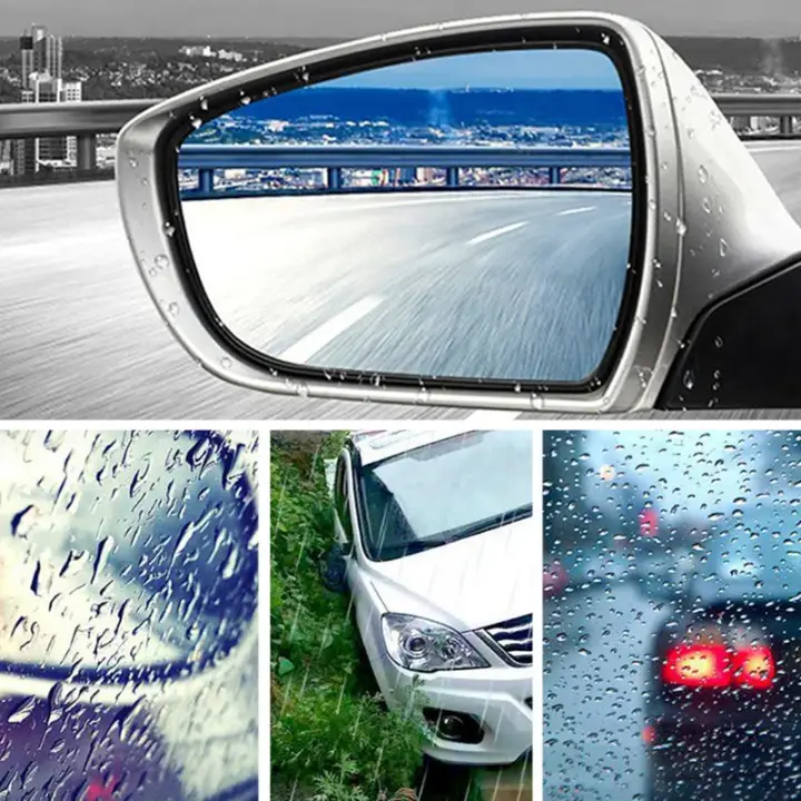 6pcs Set Car Rearview Mirror Glass Waterproof Anti Fog Rain Proof Window Membrane Sticker Lazada Singapore 6pcs Set Car Rearview Mirror Glass, Are Mirrors Waterproof