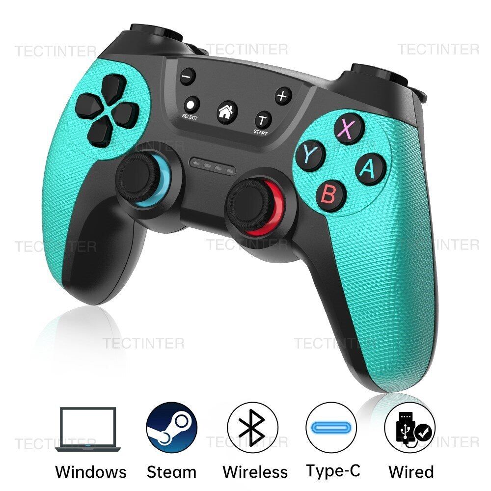 Narsta Tay cầm chơi game không dây hỗ trợ tay điều khiển Bluetooth tương thích với bộ chuyển đổi Nintendo Pro/ Switch OLED/Switch Lite PC Controle phím điều khiển