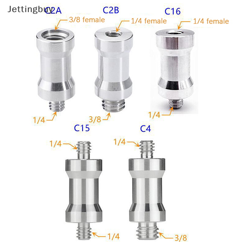 [Jettingbuy] vít chuyển đổi giảm Giá Flash vít 1/4 sang 3/8 giá đỡ đèn flash đinh ốc giá đỡ ba chân phụ kiện chụp ảnh gắn camera bộ chuyển đổi chuyển đổi cho chân máy máy ảnh SLR