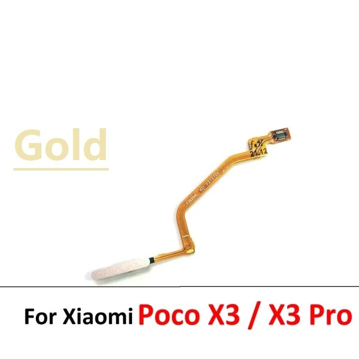 For Xiaomi Poco X3 Fingerprint Scanner For Poco X3 NFC Home Button Fingerprint Menu Return Key Sensor Flex Cable For Poco X3 Pro
