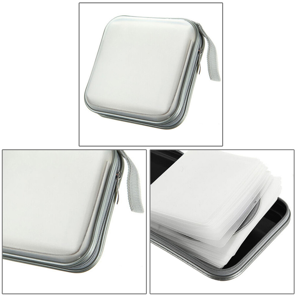 Portable 40pcs Capacity Disc CD DVD Wallet Storage Organizer Case Holder