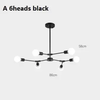 Sputnik Modern Chandelier Magic Bean Molecular Light Fixtures Tree Shape Ceiling Light Nordic Postmodern Lamp Gold Starburst Adjustable Kitchen Island