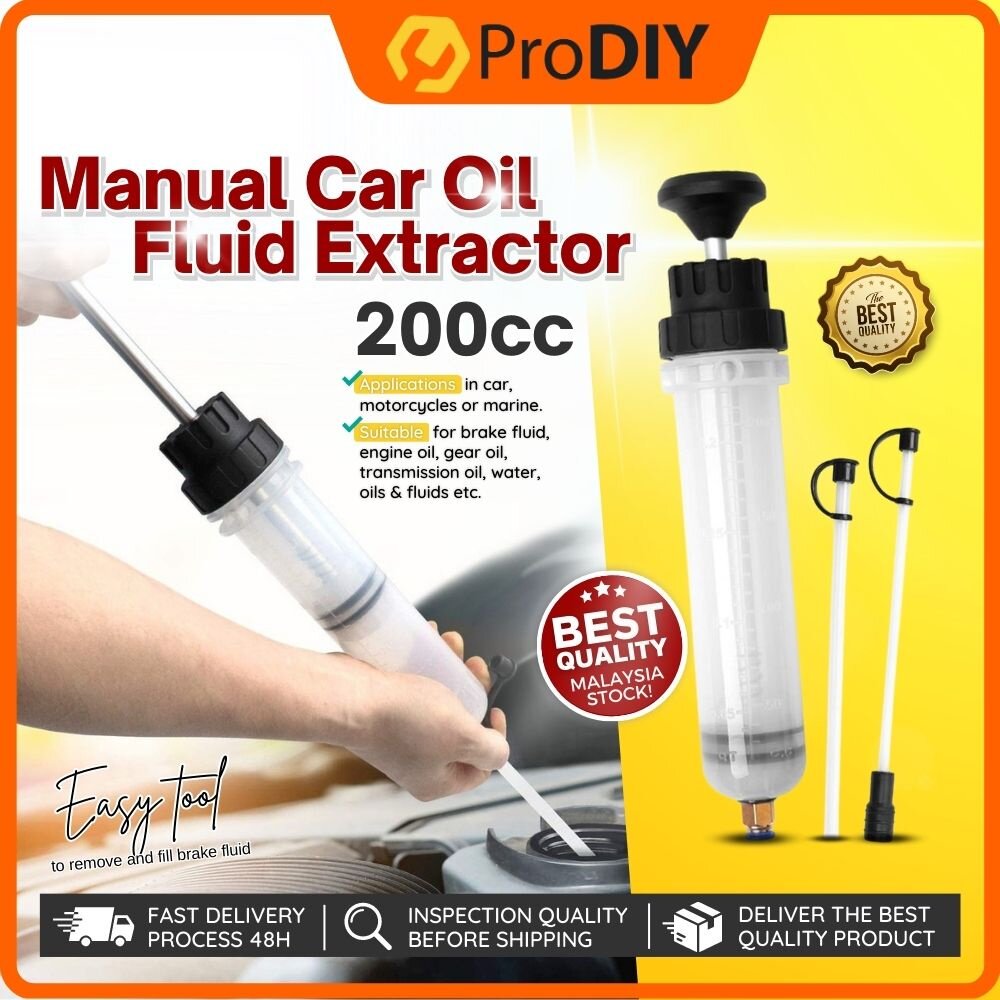 200CC Manual Car Oil Fluid Extractor Transfer Pump Filling Syringe