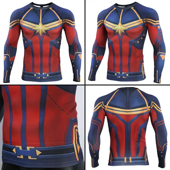 captain marvel running shirt