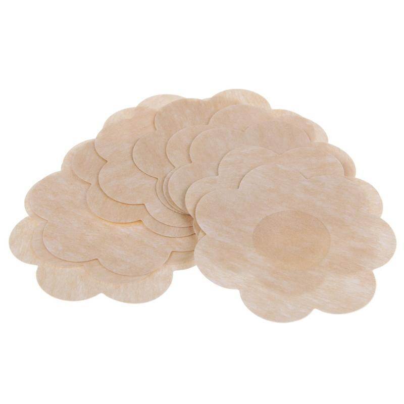 [Lady Sugar]10Pcs/Set Invisible Breast Stickers Chest Pasties Cover Bra Pad Inexpensive Stickers