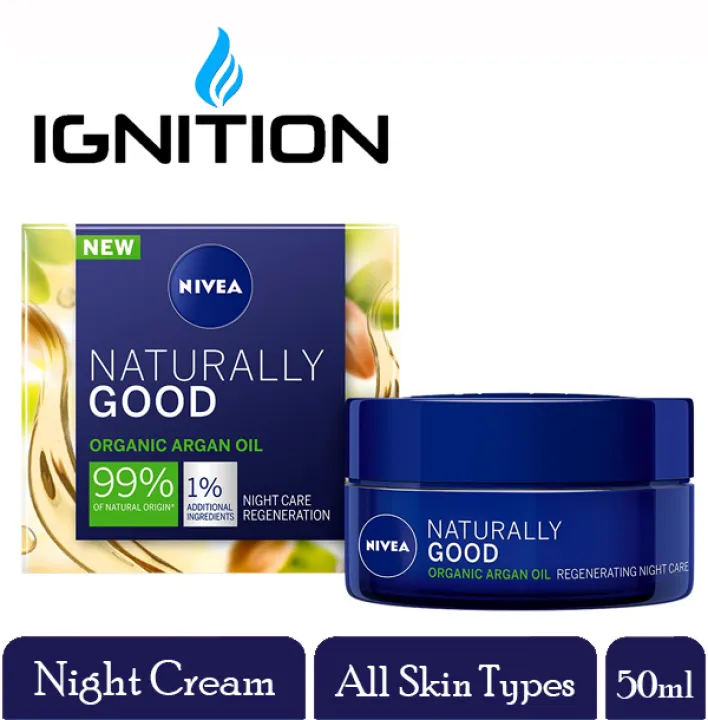 nivea naturally good regenerating night cream