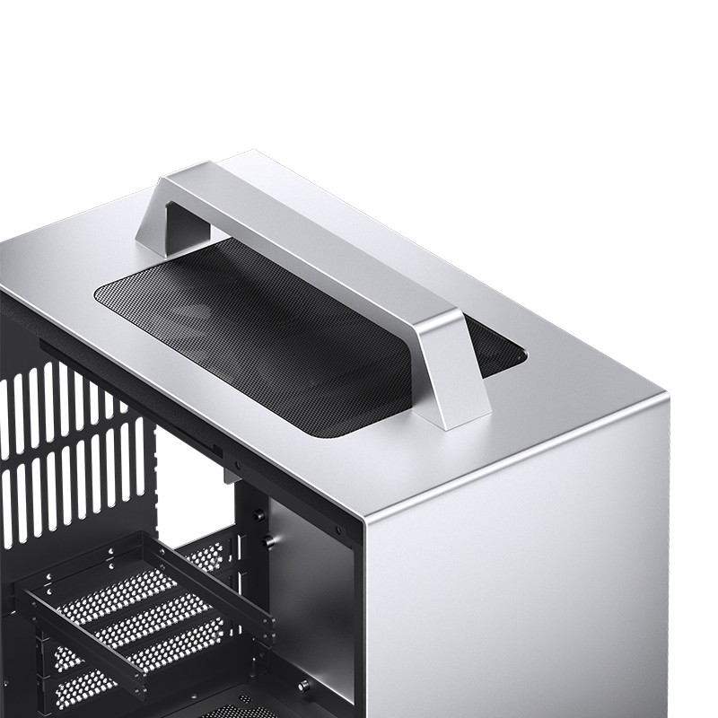 Jonsbo Vỏ T8 PLUS Vỏ Máy Tính Xách Tay Mini ITX Khung Gầm Trong Suốt Bo Mạch Chủ ITX Nguồn ATX Bằng Nhôm Với Quạt ARGB 14CM