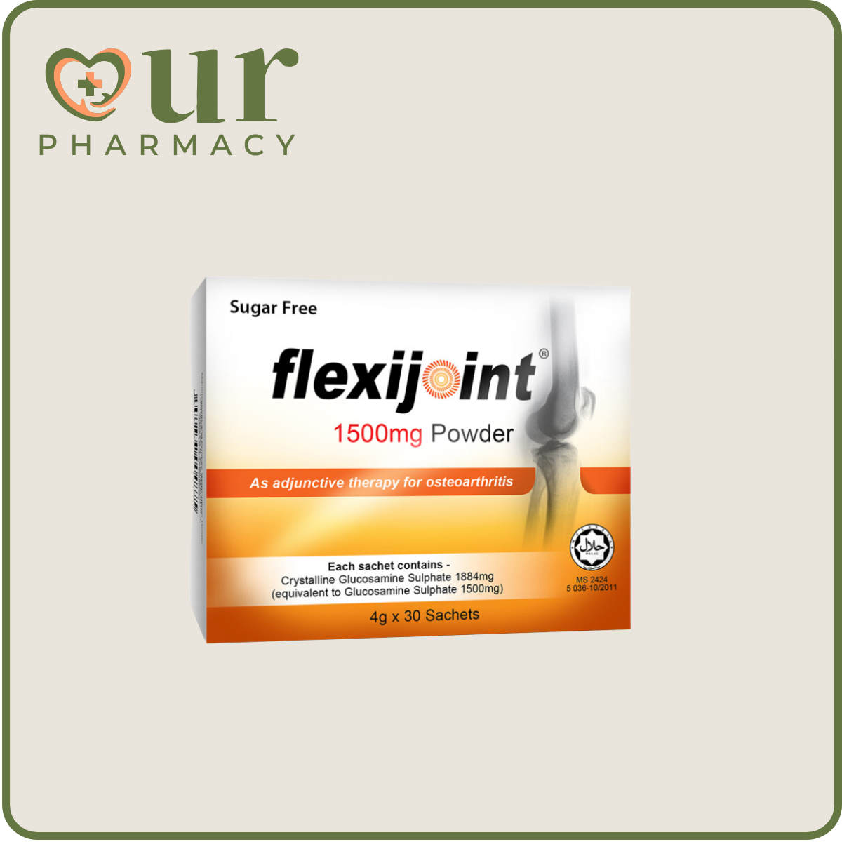 Flexijoint 1500mg Powder (30's) - Glucosamine For Osteoarthritis ...