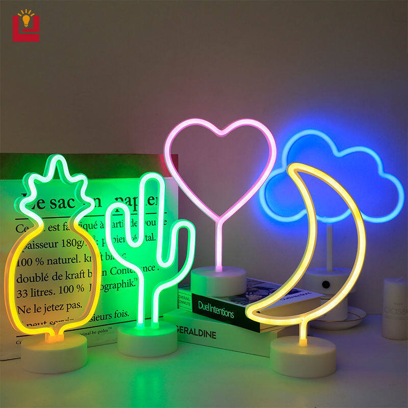 Creative neon rainbow modeling room dormitory bedside computer esports romantic atmosphere led table lamp ins wind