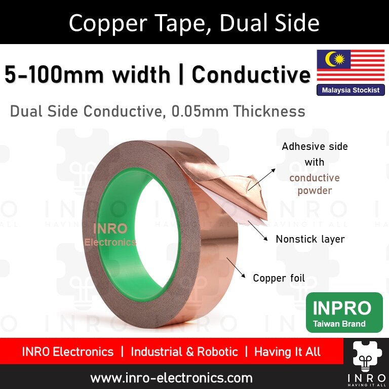 Copper Tape Tapes Grounding & EMI Shielding Tapes, Guitar Shielding