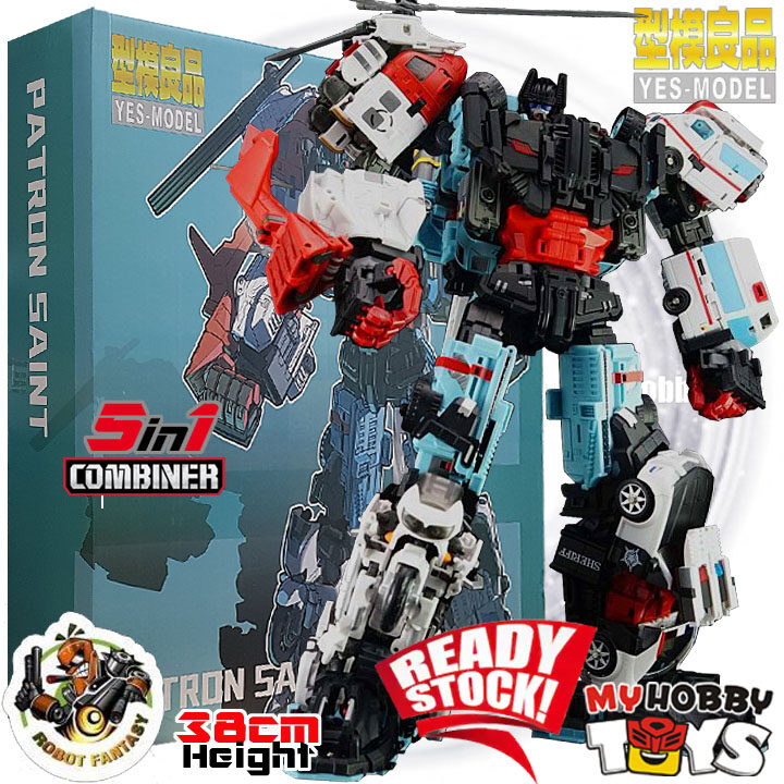 Yes Model Transformable Robot - Patron Saint ( KO Oversize Maketoys MTCM-04  Guardia Defensor Combiner Set of 5 Robots ) YM-13 YM-14 YM-15 YM-16 YM-17 |  Lazada