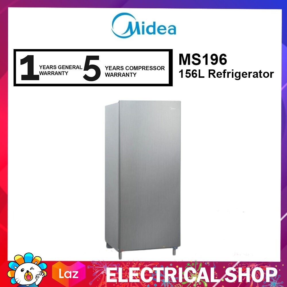 Midea Fridge MS196 Single Door 156L Refrigerator MS-196