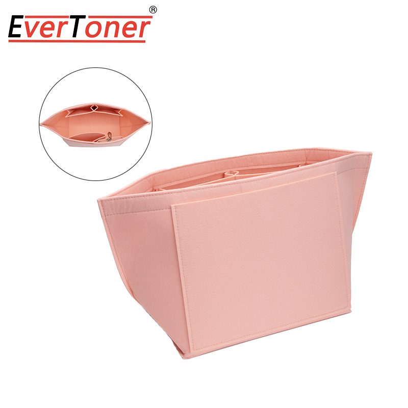 EverToner Felt Bag Organizer For Longchamp S/M/L Tote Bag Purse Organizer Insert Handbag Storage Cosmetic Liner Bag Support Shaper