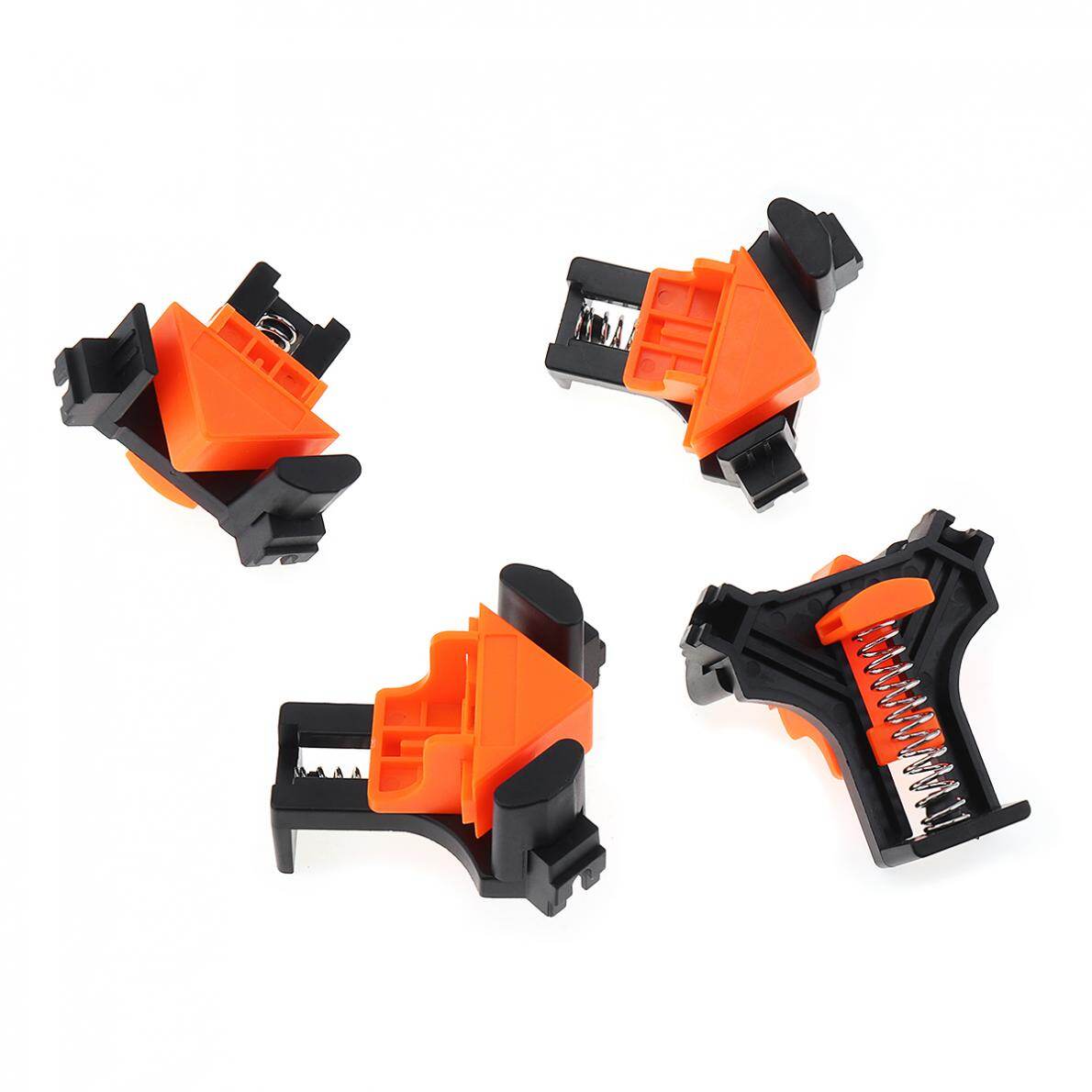 ChgImposs 4 Cái Kẹp Góc Phải Cố Định Nhanh Kẹp Góc 90 Độ Mộc Kẹp Khung Lò Xo Cho Bể Cá Kính/Khung Ảnh Gỗ/Giá Sách/Đồ Gỗ