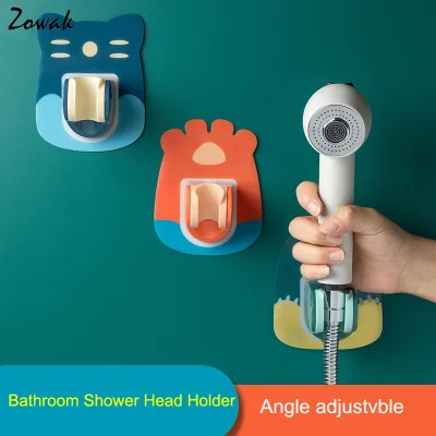 Shower Head Holder Bathroom Accessories Adjustable Shower Holder Bracket Wall Mount Handheld Adhesive Waterproof Sprayer Shower