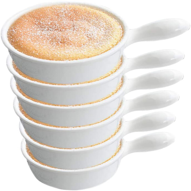 DAFIFY 1 Pcs Porcelain Ramekins Baking Dish or Sauce Dishes 12*3cm