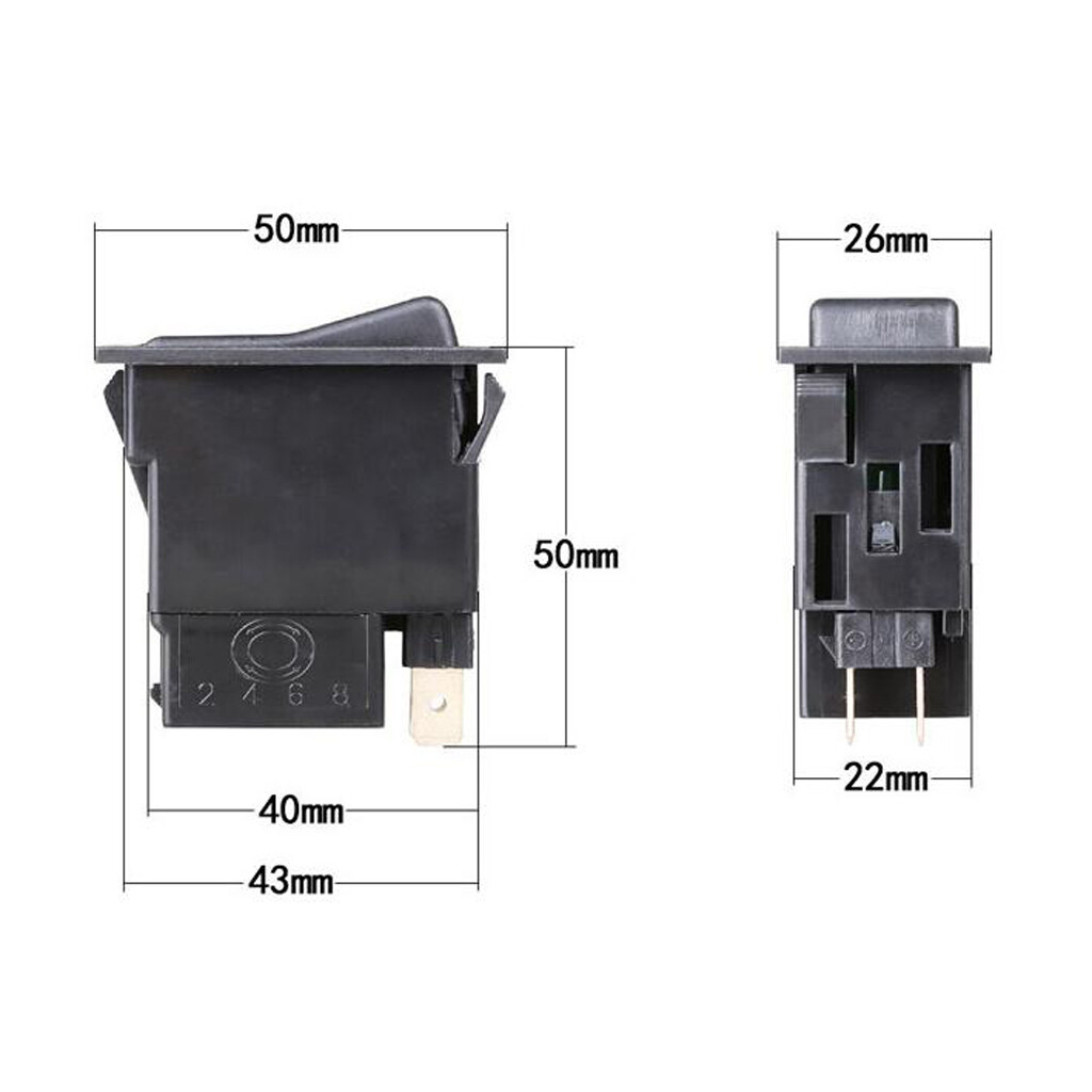 CCGOOD Công Tắc Bật Tắt SPST 12V / 24V Công Tắc Spst Bật/Tắt Đèn LED