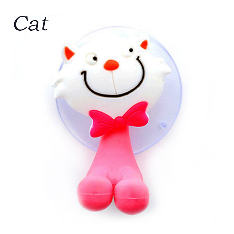Cartoon Animal Toothbrush Holder Suction Cup Toothpaste Toothbrush Rack Plug Hook