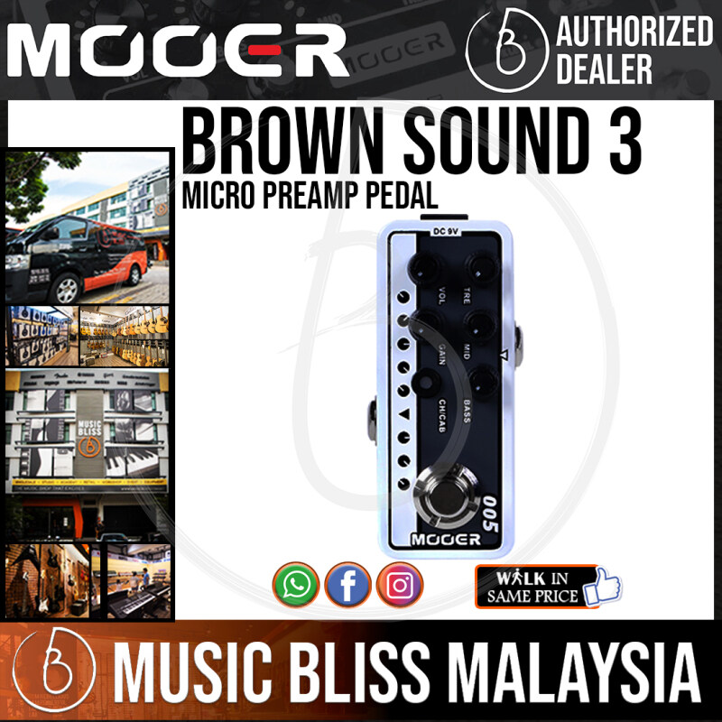 Mooer Brown Sound 3 Micro Preamp Pedal (005) Malaysia