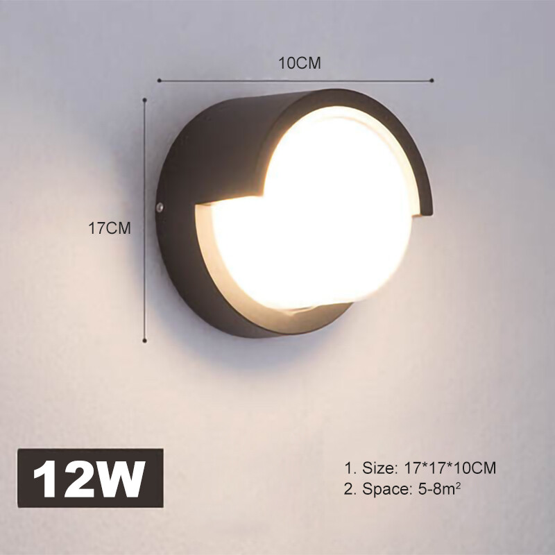 Nordic LED waterproof Moisture-proof wall lamp modern sconce light indoor and outdoor courtyard balcony decor bedroom livingroom