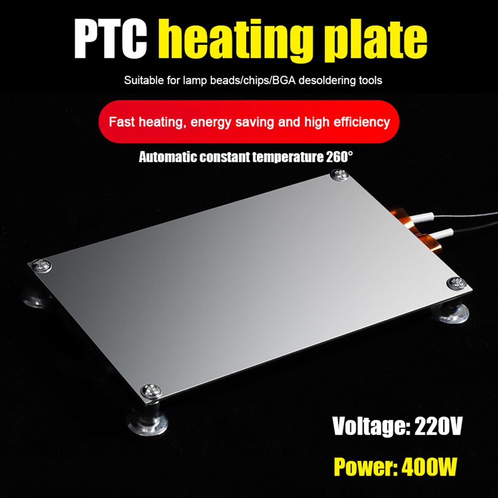 400w ptc heating plate chip bga soldering ball split aluminum led remover-110/220v