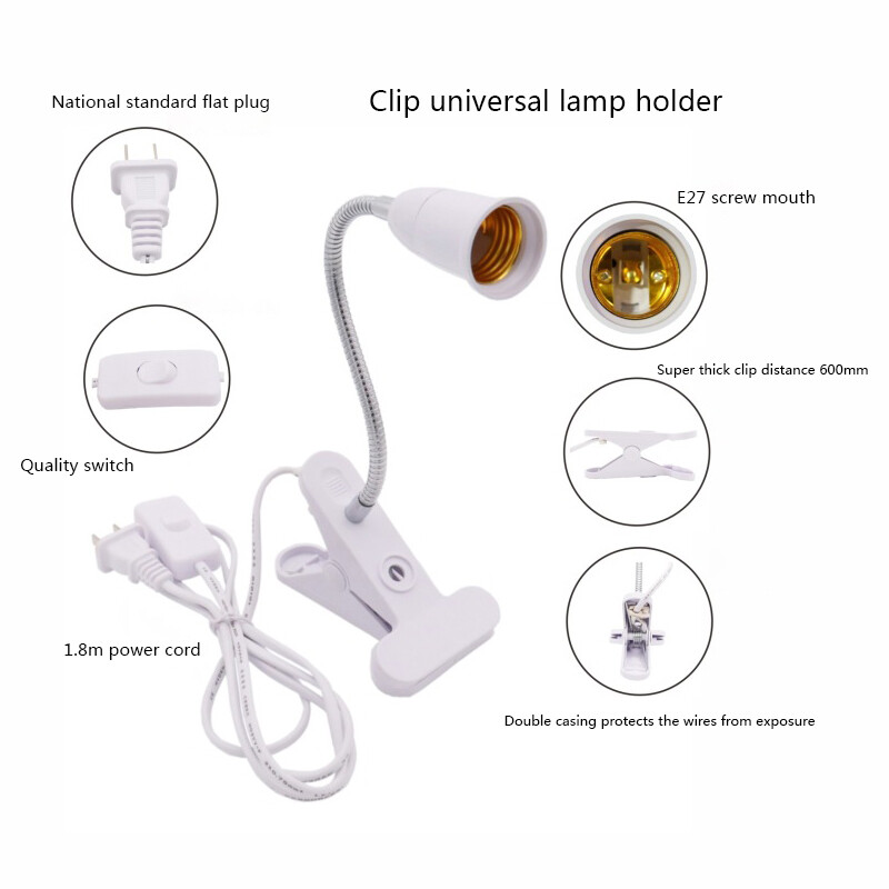 Đui Đèn Led  Thông Dụng Gắn Vít E27 Phụ Kiện Đui Đèn