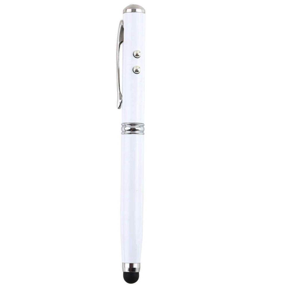 Kebidumei Touch Pens 4 in 1 Durable LED Torch Light Capacitive Touch Screen Stylus Ball Pen Compatible for Mobile Phones Laptop Tablets