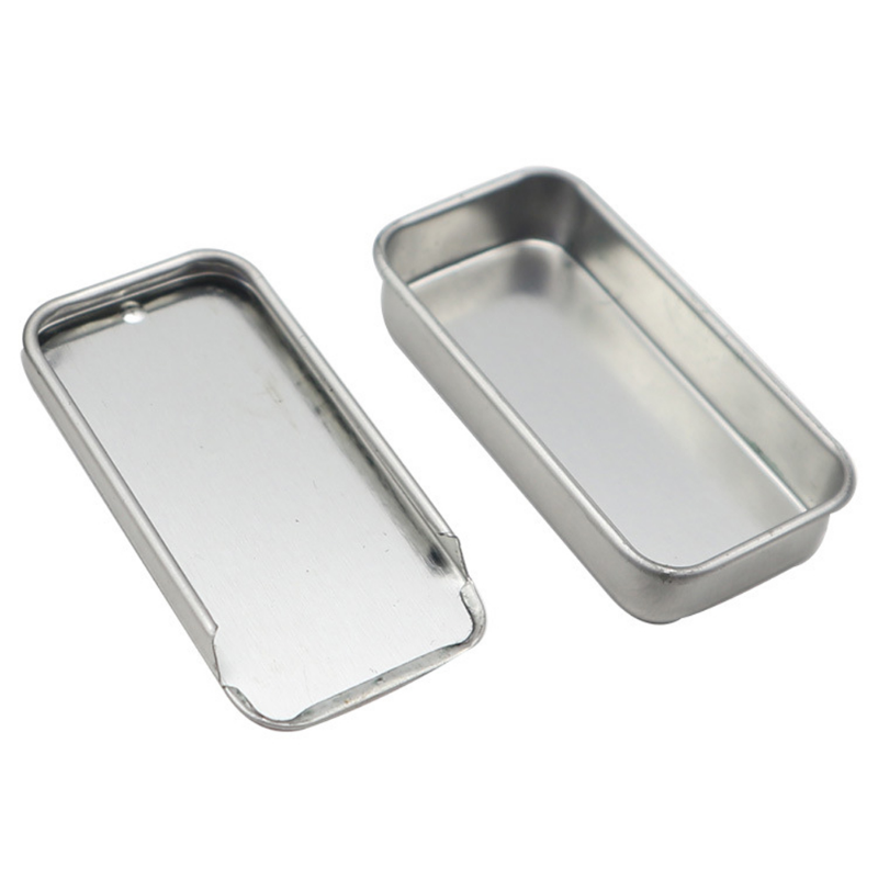 Hộp bàn là nhỏ trượt nắp hộp lưu trữ kéo đẩy trang sức cưới hộp đựng hình viên thuốc di động U đĩa nhai kẹo cao su gọng kim loại đồ sắp xếp gia dụng